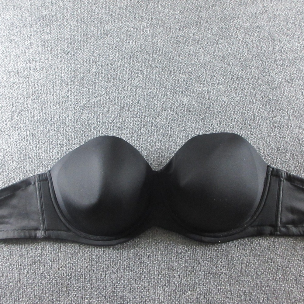 Wacoal Red Carpet Bra Womens 42H Black Strapless T-Shirt Padded Underwire